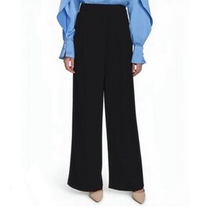 NWT Halston Wide Leg Black Dress Pants